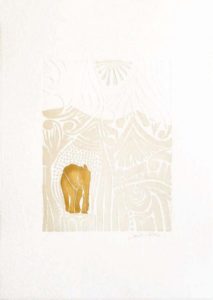 AFRICA 1 (Elefante) - FOGLIO: 70 x 50 | TECNICA: Xilografia | TIRATURA: 150 + L | CODICE: HAS0052