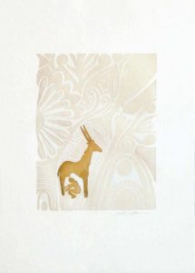 AFRICA 2 (Antilope) - FOGLIO: 70 x 50 | TECNICA: Xilografia | TIRATURA: 150 + L | CODICE: HAS0053